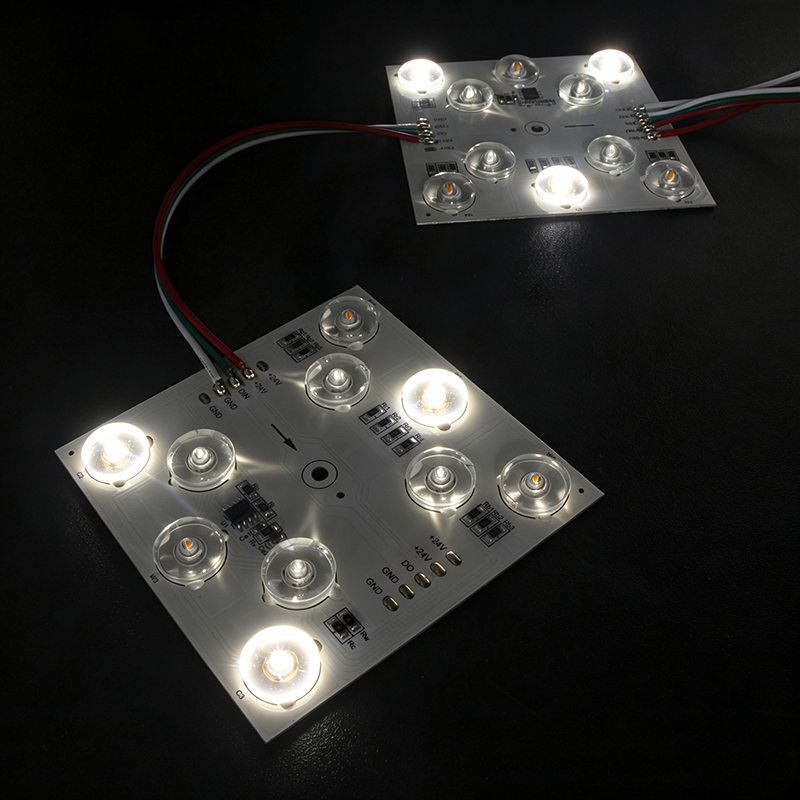 RGBCW Dream Color LED Pixel Module SM15155E Chip, DC24V 1Pixel 10LEDs Diffuse Reflecting Square Light,MY SHOP,RGBCW Dream Color LED Pixel Module SM15155E Chip, DC24V 1Pixel 10LEDs Diffuse Reflecting Square Light