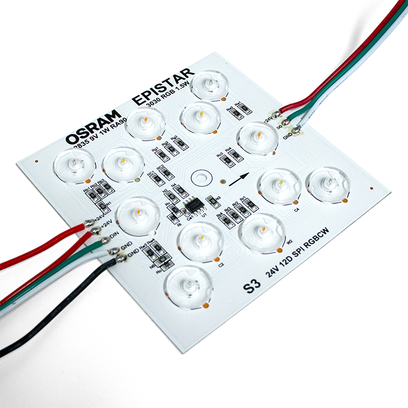 SM16705PD IC 5-in-1 RGBCW SPI Diffused Ambient Light Module  OSRAM & EPISTAR RGBCW LED, DC24V 11W, 90x90mm,Whymelighting – Pro LED Strips & Diffused Blocks, Factory Direct,SM16705PD IC 5-in-1 RGBCW SPI Diffused Ambient Light Module  OSRAM & EPISTAR RGBCW LED, DC24V 11W, 90x90mm