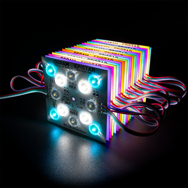 SM16705PD IC 5-in-1 RGBCW SPI Diffused Ambient Light Module  OSRAM & EPISTAR RGBCW LED, DC24V 11W, 90x90mm,Whymelighting – Pro LED Strips & Diffused Blocks, Factory Direct,SM16705PD IC 5-in-1 RGBCW SPI Diffused Ambient Light Module  OSRAM & EPISTAR RGBCW LED, DC24V 11W, 90x90mm