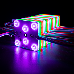 JLX2903 RGB LED Module 6LEDs 3535 DC24V Pixel Light, 4096 Grayscale 4K Refresh Rate Diffused Glow Block, IP20 Indoor Decorative Lighting (20pcs/Set),Whymelighting – Pro LED Strips & Diffused Blocks, Factory Direct,JLX2903 RGB LED Module 6LEDs 3535 DC24V Pixel Light, 4096 Grayscale 4K Refresh Rate Diffused Glow Block, IP20 Indoor Decorative Lighting (20pcs/Set)