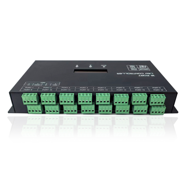 GC-5016-DC 16 PORT LED CONTROLLER ArtNet DMX512 FPGA Inside SD Card 16CH Integrated Unit for RGB Pixel Strip WS2811 WS2812 SK6812,Whymelighting – Pro LED Strips & Diffused Blocks, Factory Direct,GC-5016-DC 16 PORT LED CONTROLLER ArtNet DMX512 FPGA Inside SD Card 16CH Integrated Unit for RGB Pixel Strip WS2811 WS2812 SK6812