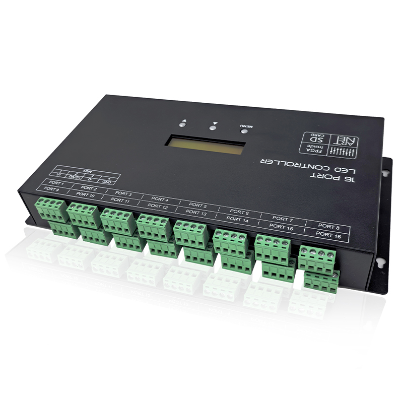 GC-5016-DC 16 PORT LED CONTROLLER ArtNet DMX512 FPGA Inside SD Card 16CH Integrated Unit for RGB Pixel Strip WS2811 WS2812 SK6812,Whymelighting – Pro LED Strips & Diffused Blocks, Factory Direct,GC-5016-DC 16 PORT LED CONTROLLER ArtNet DMX512 FPGA Inside SD Card 16CH Integrated Unit for RGB Pixel Strip WS2811 WS2812 SK6812