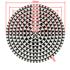 SK6812 241LED RGB Angel Eye Ring - DC5V 5050 Smart Pixel LED Circular Module for Car Headlight & DIY,Whymelighting – Pro LED Strips & Diffused Blocks, Factory Direct,SK6812 241LED RGB Angel Eye Ring - DC5V 5050 Smart Pixel LED Circular Module for Car Headlight & DIY
