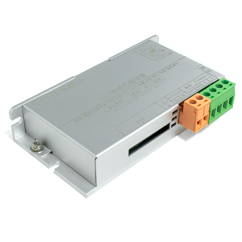 NX985 Bluetooth LED Smart Controller with DMX512, SD Card & WeChat Mini Program Control (12V/24V),Whymelighting – Pro LED Strips & Diffused Blocks, Factory Direct,NX985 Bluetooth LED Smart Controller with DMX512, SD Card & WeChat Mini Program Control (12V/24V)