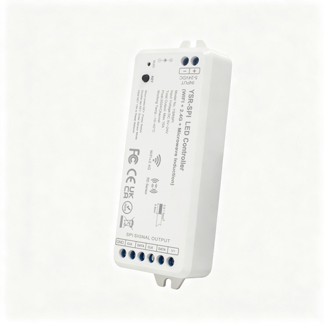 High Power 2.4G RF & WiFi RGBIC LED Controller with Radar Motion Sensor & Light Sensor, Smart Dreamcolor LED Strip & Screen Sync,Whymelighting – Pro LED Strips & Diffused Blocks, Factory Direct,High Power 2.4G RF & WiFi RGBIC LED Controller with Radar Motion Sensor & Light Sensor, Smart Dreamcolor LED Strip & Screen Sync