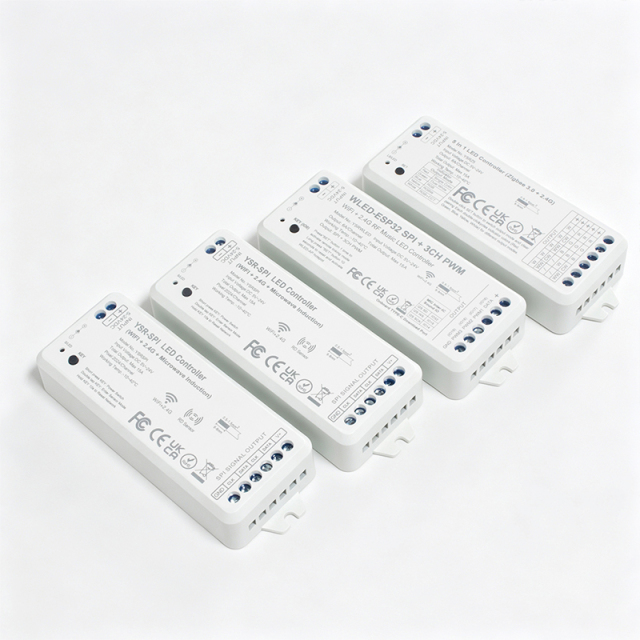High Power 2.4G RF & WiFi RGBIC LED Controller with Radar Motion Sensor & Light Sensor, Smart Dreamcolor LED Strip & Screen Sync,Whymelighting – Pro LED Strips & Diffused Blocks, Factory Direct,High Power 2.4G RF & WiFi RGBIC LED Controller with Radar Motion Sensor & Light Sensor, Smart Dreamcolor LED Strip & Screen Sync