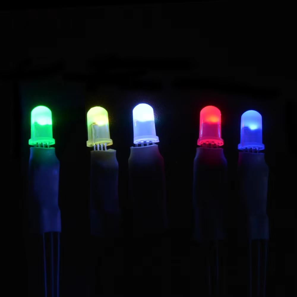 WS2812D Built-in IC RGB LED | F5/F8 Standard DIP RGBIC | Support Custom Through-Hole LED Solutions,Whymelighting – Pro LED Strips & Diffused Blocks, Factory Direct,WS2812D Built-in IC RGB LED | F5/F8 Standard DIP RGBIC | Support Custom Through-Hole LED Solutions
