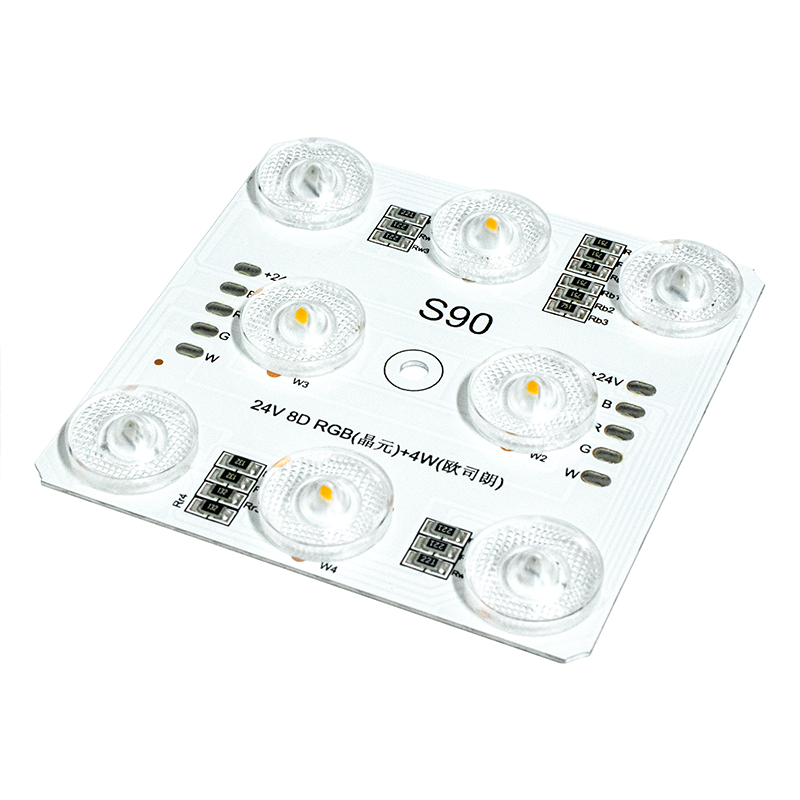 S90 RGBW Diffuse Reflection LED Module, 8LEDs (3535+2835), DC24V, 68x68mm, Wafer RGB & Osram White, 4-Channel Group Control for Indoor Light Box,Whymelighting – Pro LED Strips & Diffused Blocks, Factory Direct,S90 RGBW Diffuse Reflection LED Module, 8LEDs (3535+2835), DC24V, 68x68mm, Wafer RGB & Osram White, 4-Channel Group Control for Indoor Light Box