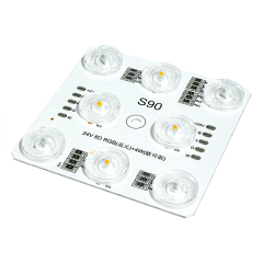 S90 RGBW Diffuse Reflection LED Module, 8LEDs (3535+2835), DC24V, 68x68mm, Wafer RGB & Osram White, 4-Channel Group Control for Indoor Light Box,Whymelighting – Pro LED Strips & Diffused Blocks, Factory Direct,S90 RGBW Diffuse Reflection LED Module, 8LEDs (3535+2835), DC24V, 68x68mm, Wafer RGB & Osram White, 4-Channel Group Control for Indoor Light Box