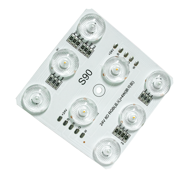 S90 RGBW Diffuse Reflection LED Module, 8LEDs (3535+2835), DC24V, 68x68mm, Wafer RGB & Osram White, 4-Channel Group Control for Indoor Light Box,Whymelighting – Pro LED Strips & Diffused Blocks, Factory Direct,S90 RGBW Diffuse Reflection LED Module, 8LEDs (3535+2835), DC24V, 68x68mm, Wafer RGB & Osram White, 4-Channel Group Control for Indoor Light Box