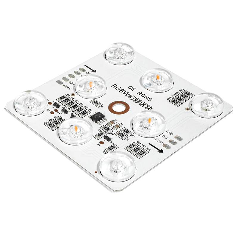 TM1824 Chip, DC24V, 8 LEDs (3030+2835), 68x68mm RGBW SPI Diffused Reflection Color-Changing LED Module,Whymelighting – Pro LED Strips & Diffused Blocks, Factory Direct,TM1824 Chip, DC24V, 8 LEDs (3030+2835), 68x68mm RGBW SPI Diffused Reflection Color-Changing LED Module