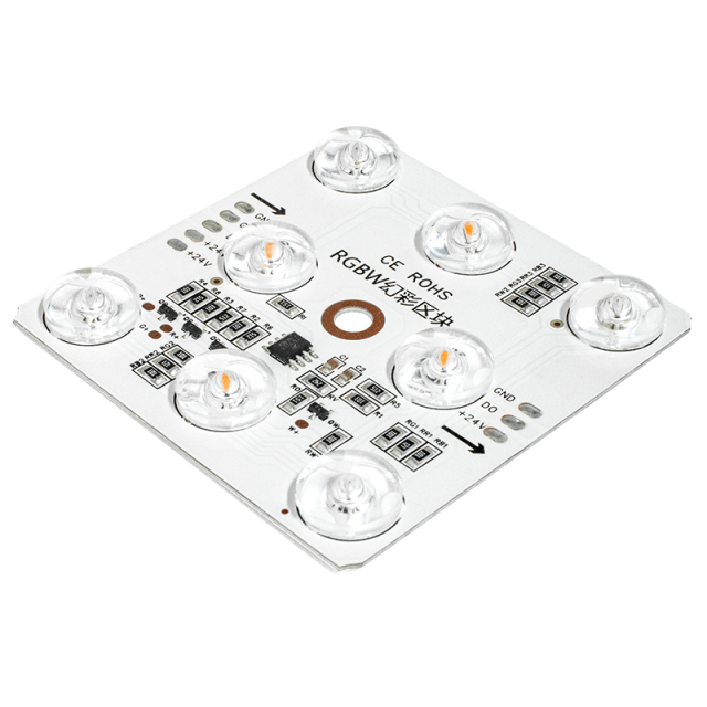 TM1824 Chip, DC24V, 8 LEDs (3030+2835), 68x68mm RGBW SPI Diffused Reflection Color-Changing LED Module,Whymelighting – Pro LED Strips & Diffused Blocks, Factory Direct,TM1824 Chip, DC24V, 8 LEDs (3030+2835), 68x68mm RGBW SPI Diffused Reflection Color-Changing LED Module