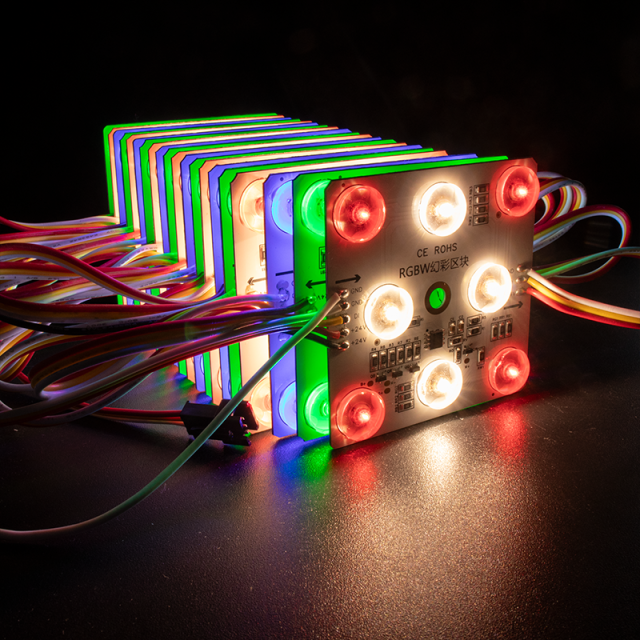 TM1824 Chip, DC24V, 8 LEDs (3030+2835), 68x68mm RGBW SPI Diffused Reflection Color-Changing LED Module,Whymelighting – Pro LED Strips & Diffused Blocks, Factory Direct,TM1824 Chip, DC24V, 8 LEDs (3030+2835), 68x68mm RGBW SPI Diffused Reflection Color-Changing LED Module