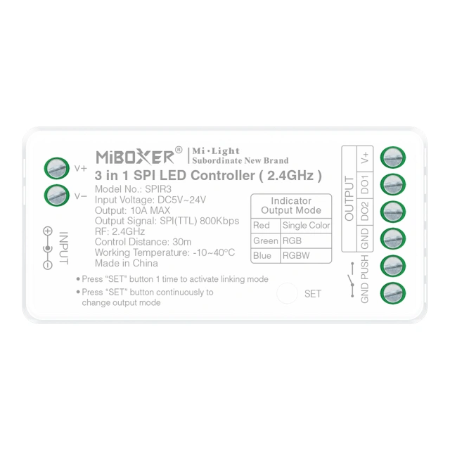 SPIR3 3 in 1 SPI  2.4G LED Controller,Whymelighting – Pro LED Strips & Diffused Blocks, Factory Direct,SPIR3 3 in 1 SPI  2.4G LED Controller