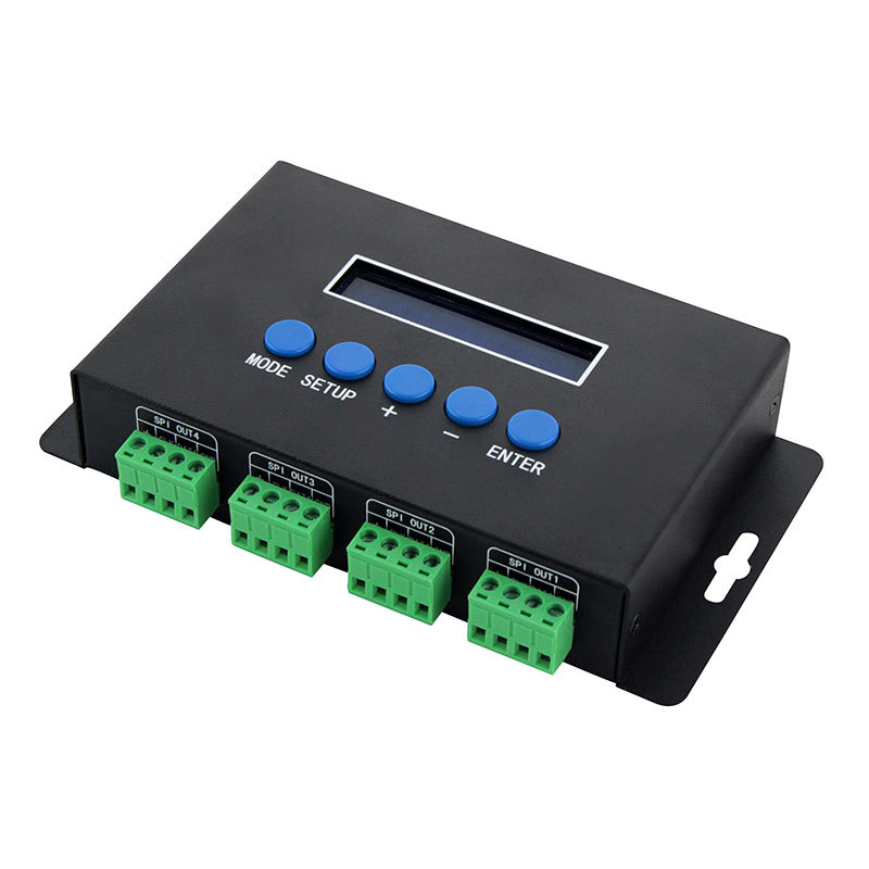 BC-204 Ethernet SPI/DMX Pixel Light Controller 4-Port LED Pixel Controller with LCD Display,Whymelighting – Pro LED Strips & Diffused Blocks, Factory Direct,BC-204 Ethernet SPI/DMX Pixel Light Controller 4-Port LED Pixel Controller with LCD Display