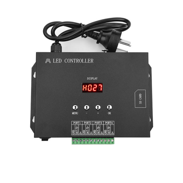 H806SA 4-Port Art-Net DMX512 to SPI TTL LED Pixel Controller with SD Card Offline Playback,Whymelighting – Pro LED Strips & Diffused Blocks, Factory Direct,H806SA 4-Port Art-Net DMX512 to SPI TTL LED Pixel Controller with SD Card Offline Playback