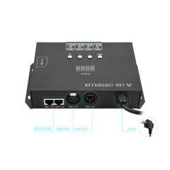 H806SA 4-Port Art-Net DMX512 to SPI TTL LED Pixel Controller with SD Card Offline Playback,Whymelighting – Pro LED Strips & Diffused Blocks, Factory Direct,H806SA 4-Port Art-Net DMX512 to SPI TTL LED Pixel Controller with SD Card Offline Playback