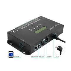 H807SA 8-Port DMX512 Art-Net to SPI LED Controller - Support WS2811/WS2812/SK6812/APA102, Max 8192 Pixels, SD Card Offline & Online Control,Whymelighting – Pro LED Strips & Diffused Blocks, Factory Direct,H807SA 8-Port DMX512 Art-Net to SPI LED Controller - Support WS2811/WS2812/SK6812/APA102, Max 8192 Pixels, SD Card Offline & Online Control