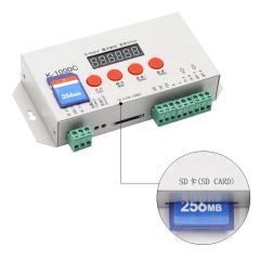 K-1000C Offline SPI LED Controller, 2048 Pixels Max, SD Card Programmable, DMX512 Support, for WS2811 WS2812B SK6812 WS2801 Pixel Light,Whymelighting – Pro LED Strips & Diffused Blocks, Factory Direct,K-1000C Offline SPI LED Controller, 2048 Pixels Max, SD Card Programmable, DMX512 Support, for WS2811 WS2812B SK6812 WS2801 Pixel Light