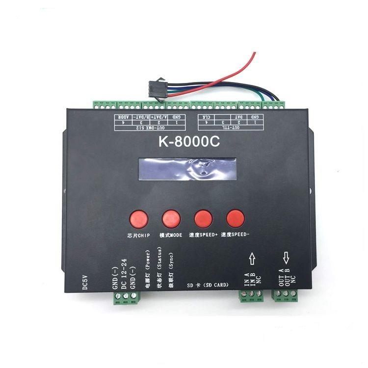 K-8000C 8-Port Standalone LED Controller - SPI & DMX512 Pixel Light Controller for Addressable LEDs,Whymelighting – Pro LED Strips & Diffused Blocks, Factory Direct,K-8000C 8-Port Standalone LED Controller - SPI & DMX512 Pixel Light Controller for Addressable LEDs