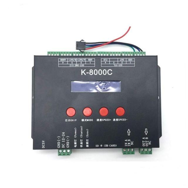 K-8000C 8-Port Standalone LED Controller - SPI & DMX512 Pixel Light Controller for Addressable LEDs,Whymelighting – Pro LED Strips & Diffused Blocks, Factory Direct,K-8000C 8-Port Standalone LED Controller - SPI & DMX512 Pixel Light Controller for Addressable LEDs