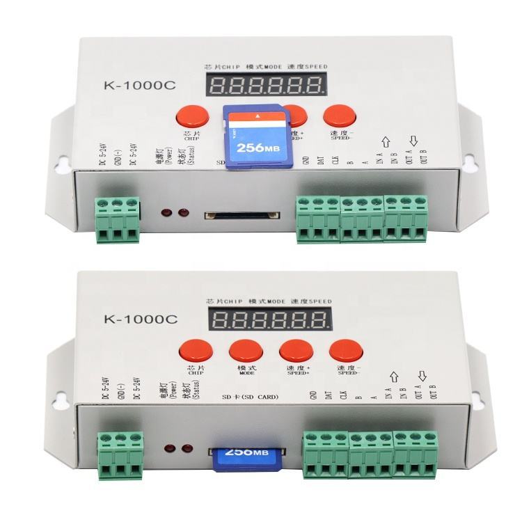 K-1000C Offline SPI LED Controller, 2048 Pixels Max, SD Card Programmable, DMX512 Support, for WS2811 WS2812B SK6812 WS2801 Pixel Light,Whymelighting – Pro LED Strips & Diffused Blocks, Factory Direct,K-1000C Offline SPI LED Controller, 2048 Pixels Max, SD Card Programmable, DMX512 Support, for WS2811 WS2812B SK6812 WS2801 Pixel Light