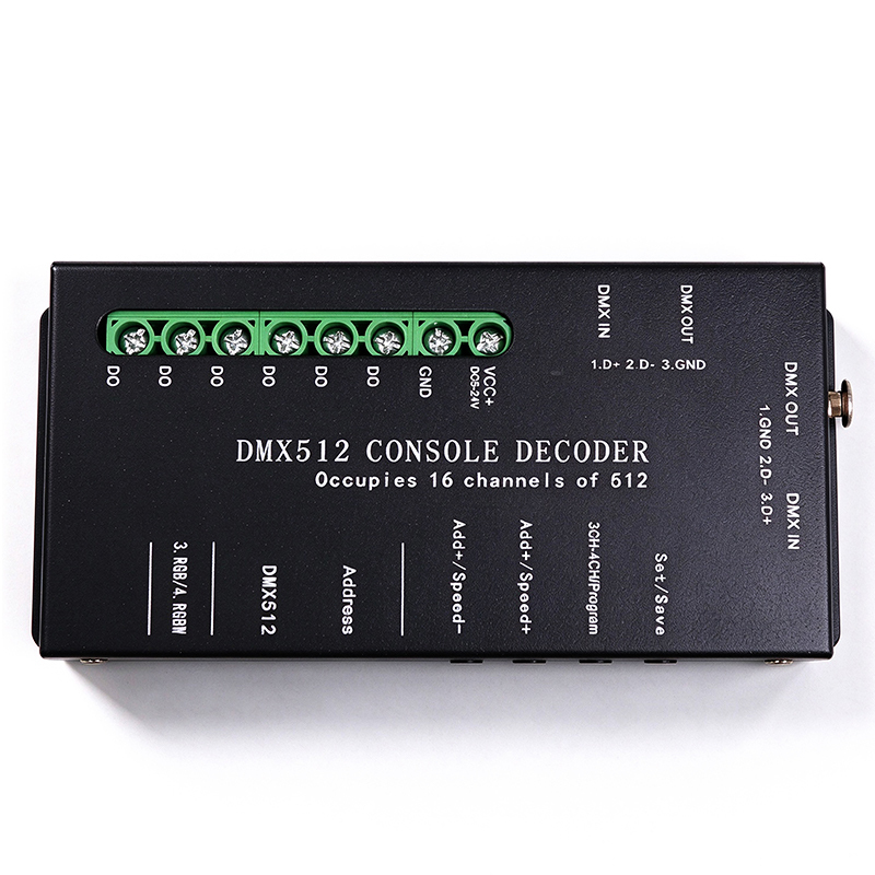 6-Channel SPI DMX512 Decoder Controller for LED Pixel Strip Lights  DC5-24V,Whymelighting – Pro LED Strips & Diffused Blocks, Factory Direct,6-Channel SPI DMX512 Decoder Controller for LED Pixel Strip Lights  DC5-24V