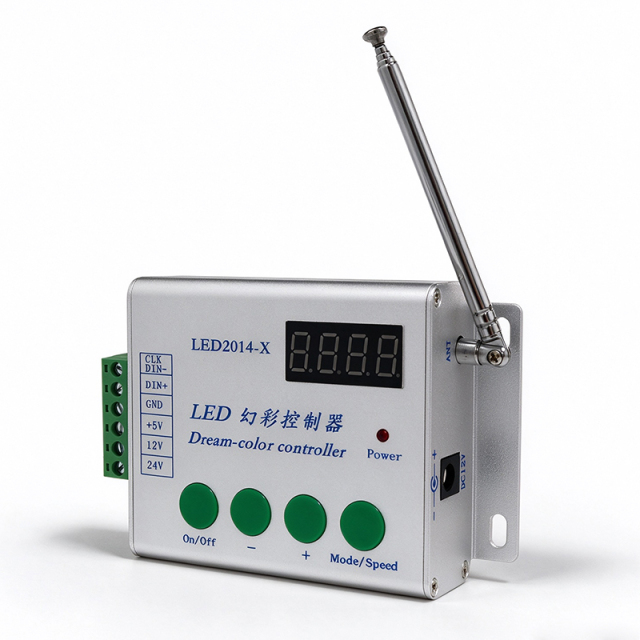 LED2014-X Dream Color Controller DC 5V/12V/24V LED Pixel Controller with RF Wireless Remote & 4-Digit Display for WS2811/WS2812/TM1804,Whymelighting – Pro LED Strips & Diffused Blocks, Factory Direct,LED2014-X Dream Color Controller DC 5V/12V/24V LED Pixel Controller with RF Wireless Remote & 4-Digit Display for WS2811/WS2812/TM1804