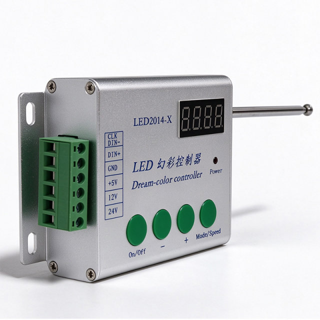 LED2014-X Dream Color Controller DC 5V/12V/24V LED Pixel Controller with RF Wireless Remote & 4-Digit Display for WS2811/WS2812/TM1804,Whymelighting – Pro LED Strips & Diffused Blocks, Factory Direct,LED2014-X Dream Color Controller DC 5V/12V/24V LED Pixel Controller with RF Wireless Remote & 4-Digit Display for WS2811/WS2812/TM1804
