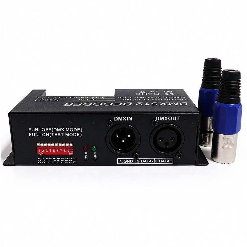DMX512 RGB LED Decoder 3-Channel 8A/CH, 12-24V DC Constant Voltage DMX Dimmer Controller for LED Strip Lights,Whymelighting – Pro LED Strips & Diffused Blocks, Factory Direct,DMX512 RGB LED Decoder 3-Channel 8A/CH, 12-24V DC Constant Voltage DMX Dimmer Controller for LED Strip Lights