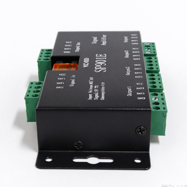 SP901E SPI Signal Amplifier Repeater for WS2812B SK6812 APA102 LED Strip 5-24V 8 Port Output,Whymelighting – Pro LED Strips & Diffused Blocks, Factory Direct,SP901E SPI Signal Amplifier Repeater for WS2812B SK6812 APA102 LED Strip 5-24V 8 Port Output