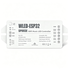 SP803E ESP32 WLED Music Sync LED Controller DC5-24V WiFi Wireless Smart Controller for WS2812B SK6812 RGB RGBW Pixel Strip Lights,Whymelighting – Pro LED Strips & Diffused Blocks, Factory Direct,SP803E ESP32 WLED Music Sync LED Controller DC5-24V WiFi Wireless Smart Controller for WS2812B SK6812 RGB RGBW Pixel Strip Lights