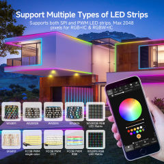 SP803E ESP32 WLED Music Sync LED Controller DC5-24V WiFi Wireless Smart Controller for WS2812B SK6812 RGB RGBW Pixel Strip Lights,Whymelighting – Pro LED Strips & Diffused Blocks, Factory Direct,SP803E ESP32 WLED Music Sync LED Controller DC5-24V WiFi Wireless Smart Controller for WS2812B SK6812 RGB RGBW Pixel Strip Lights