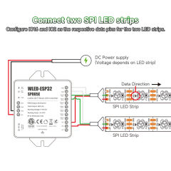 ESP32 WLED SP805E WiFi LED Controller with Mic - USB-C UART, 2x SPI & 5x PWM Outputs for WS2812B SK6812 RGBIC Strip, DIY Music Sync Dynamic Lighting,Whymelighting – Pro LED Strips & Diffused Blocks, Factory Direct,ESP32 WLED SP805E WiFi LED Controller with Mic - USB-C UART, 2x SPI & 5x PWM Outputs for WS2812B SK6812 RGBIC Strip, DIY Music Sync Dynamic Lighting