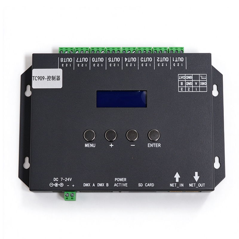 TC909 8-Port Art-Net SPI LED Controller for WS2811/TM1812 Pixel Lights,Whymelighting – Pro LED Strips & Diffused Blocks, Factory Direct,TC909 8-Port Art-Net SPI LED Controller for WS2811/TM1812 Pixel Lights