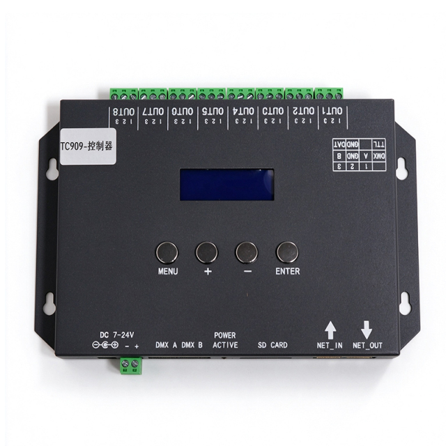 TC909 8-Port Art-Net SPI LED Controller for WS2811/TM1812 Pixel Lights,Whymelighting – Pro LED Strips & Diffused Blocks, Factory Direct,TC909 8-Port Art-Net SPI LED Controller for WS2811/TM1812 Pixel Lights