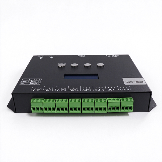TC-908 8-Port Art-Net SPI Pixel LED Controller – Programmable DMX512 & TTL Decoder for WS2811/WS2812B/SK6812,Whymelighting – Pro LED Strips & Diffused Blocks, Factory Direct,TC-908 8-Port Art-Net SPI Pixel LED Controller – Programmable DMX512 & TTL Decoder for WS2811/WS2812B/SK6812