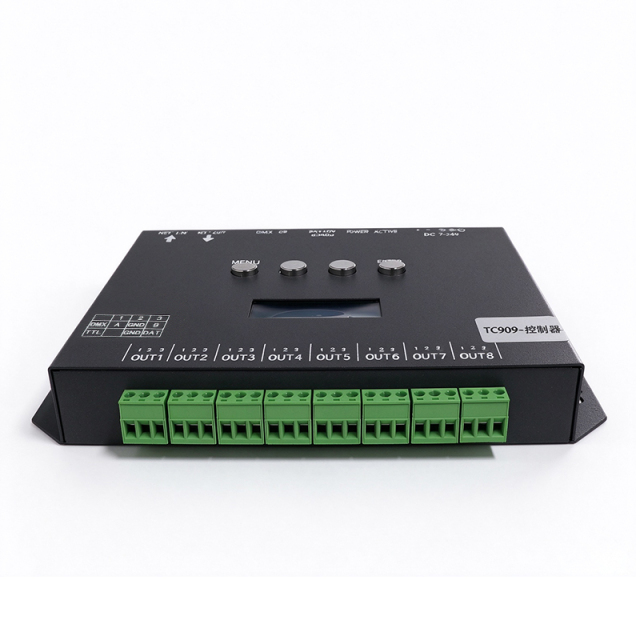 TC909 8-Port Art-Net SPI LED Controller for WS2811/TM1812 Pixel Lights,Whymelighting – Pro LED Strips & Diffused Blocks, Factory Direct,TC909 8-Port Art-Net SPI LED Controller for WS2811/TM1812 Pixel Lights