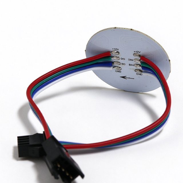 12V SK6813 12-LED 5050 RGB Built-in IC Round Pixel Point Light, 45mm Full Color Digital Addressable LED Module,Whymelighting – Pro LED Strips & Diffused Blocks, Factory Direct,12V SK6813 12-LED 5050 RGB Built-in IC Round Pixel Point Light, 45mm Full Color Digital Addressable LED Module
