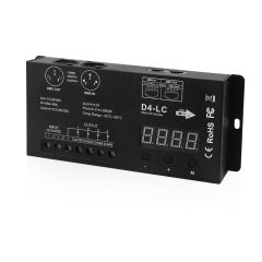 D4-LC DMX 512 Decoder 4-Channel LED Controller with Digital Display, 12-24V DC, 4x12A Output for RGBW LED Strip Lights,Whymelighting – Pro LED Strips & Diffused Blocks, Factory Direct,D4-LC DMX 512 Decoder 4-Channel LED Controller with Digital Display, 12-24V DC, 4x12A Output for RGBW LED Strip Lights
