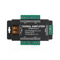 SP901E Pro 4-Channel TTL SPI Signal Amplifier for Addressable RGB LED Strip DC5-24V, Metal Case with CE RoHS Certification, Easy Installation,Whymelighting – Pro LED Strips & Diffused Blocks, Factory Direct,SP901E Pro 4-Channel TTL SPI Signal Amplifier for Addressable RGB LED Strip DC5-24V, Metal Case with CE RoHS Certification, Easy Installation