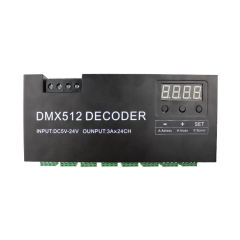 24-Channel DMX512 Decoder Controller 5V-24V 3A/CH for LED Strip Lights with Digital Display,Whymelighting – Pro LED Strips & Diffused Blocks, Factory Direct,24-Channel DMX512 Decoder Controller 5V-24V 3A/CH for LED Strip Lights with Digital Display