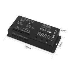 D4-LC DMX 512 Decoder 4-Channel LED Controller with Digital Display, 12-24V DC, 4x12A Output for RGBW LED Strip Lights,Whymelighting – Pro LED Strips & Diffused Blocks, Factory Direct,D4-LC DMX 512 Decoder 4-Channel LED Controller with Digital Display, 12-24V DC, 4x12A Output for RGBW LED Strip Lights