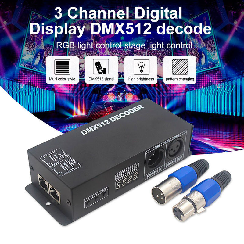 High Power 3-Channel RGB DMX512 Decoder - DMX LED Controller for Stage Lighting & Architectural Effects,Whymelighting – Pro LED Strips & Diffused Blocks, Factory Direct,High Power 3-Channel RGB DMX512 Decoder - DMX LED Controller for Stage Lighting & Architectural Effects