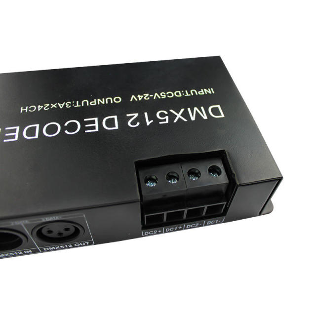 24-Channel DMX512 Decoder Controller 5V-24V 3A/CH for LED Strip Lights with Digital Display,Whymelighting – Pro LED Strips & Diffused Blocks, Factory Direct,24-Channel DMX512 Decoder Controller 5V-24V 3A/CH for LED Strip Lights with Digital Display
