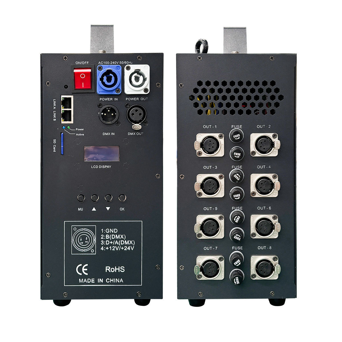 8-Port Art-Net DMX512 & SPI LED Pixel Controller, 5440 Pixels Capacity, Support Madrix, RDM, Offline SD Card Playback for RGB LED Strip Lights,Whymelighting – Pro LED Strips & Diffused Blocks, Factory Direct,8-Port Art-Net DMX512 & SPI LED Pixel Controller, 5440 Pixels Capacity, Support Madrix, RDM, Offline SD Card Playback for RGB LED Strip Lights
