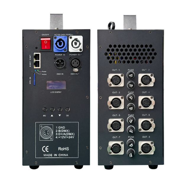 8-Port Art-Net DMX512 & SPI LED Pixel Controller, 5440 Pixels Capacity, Support Madrix, RDM, Offline SD Card Playback for RGB LED Strip Lights,Whymelighting – Pro LED Strips & Diffused Blocks, Factory Direct,8-Port Art-Net DMX512 & SPI LED Pixel Controller, 5440 Pixels Capacity, Support Madrix, RDM, Offline SD Card Playback for RGB LED Strip Lights