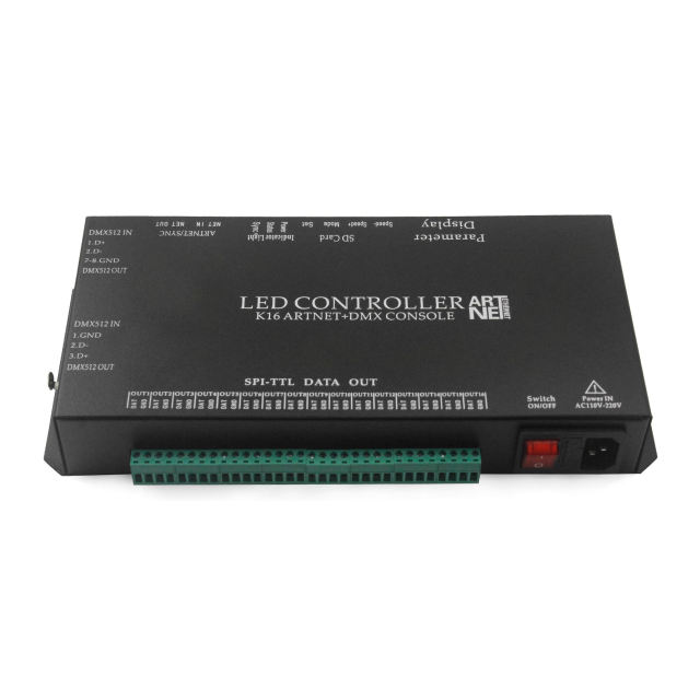 K-16000S 16-Port Art-Net SPI LED Controller - 16,384 Pixel Programmable DMX Lighting Control System,Whymelighting – Pro LED Strips & Diffused Blocks, Factory Direct,K-16000S 16-Port Art-Net SPI LED Controller - 16,384 Pixel Programmable DMX Lighting Control System