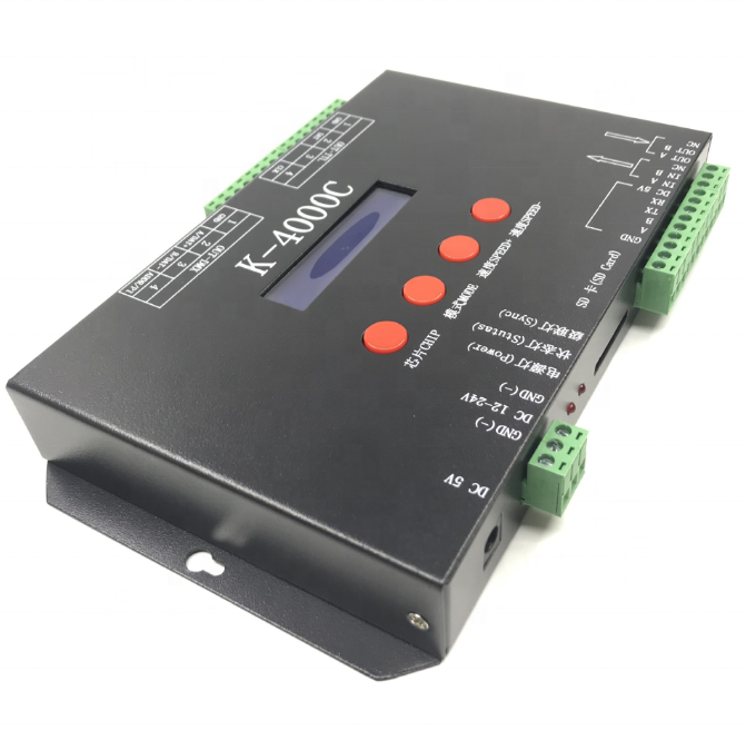 K-4000C Offline LED Pixel Controller SPI DMX512 Decoder SD Card Programmable Support WS2812 SK6812 5V/12V/24V for LED Strip Light Advertising Signs,Whymelighting – Pro LED Strips & Diffused Blocks, Factory Direct,K-4000C Offline LED Pixel Controller SPI DMX512 Decoder SD Card Programmable Support WS2812 SK6812 5V/12V/24V for LED Strip Light Advertising Signs