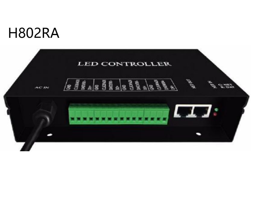 H802RA 4-Port Ethernet Art-Net Pixel LED Controller - Supports DMX512, SPI, RGB & RGBW Chips (WS2811, SK6812, APA102, UCS512),Whymelighting – Pro LED Strips & Diffused Blocks, Factory Direct,H802RA 4-Port Ethernet Art-Net Pixel LED Controller - Supports DMX512, SPI, RGB & RGBW Chips (WS2811, SK6812, APA102, UCS512)